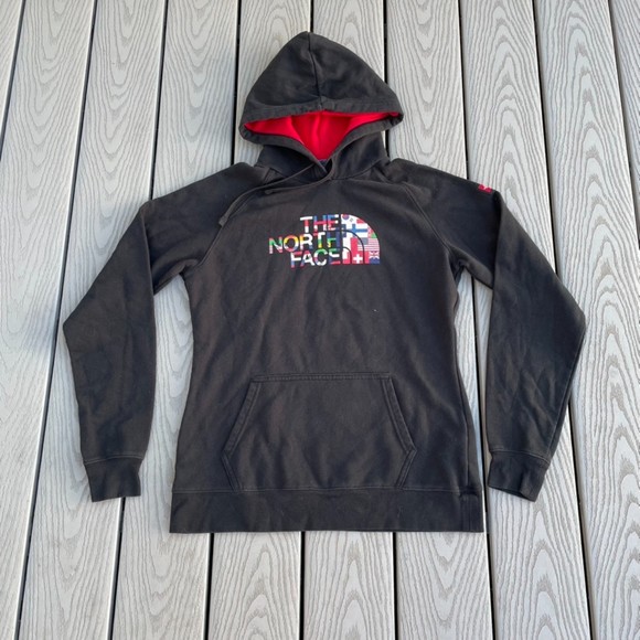 The North Face | Tops | The North Face Womens Nations Flag Hoodie | Poshmark